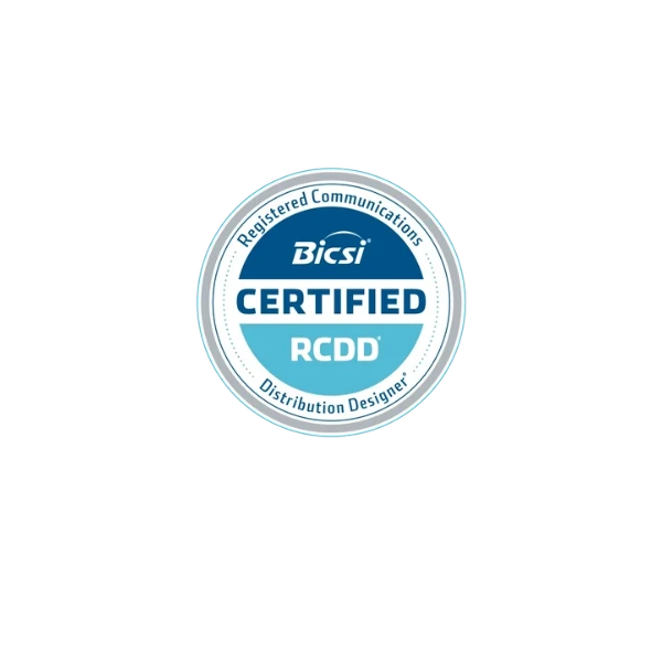 BICSI Registered Communications Distribution Designer certification badge